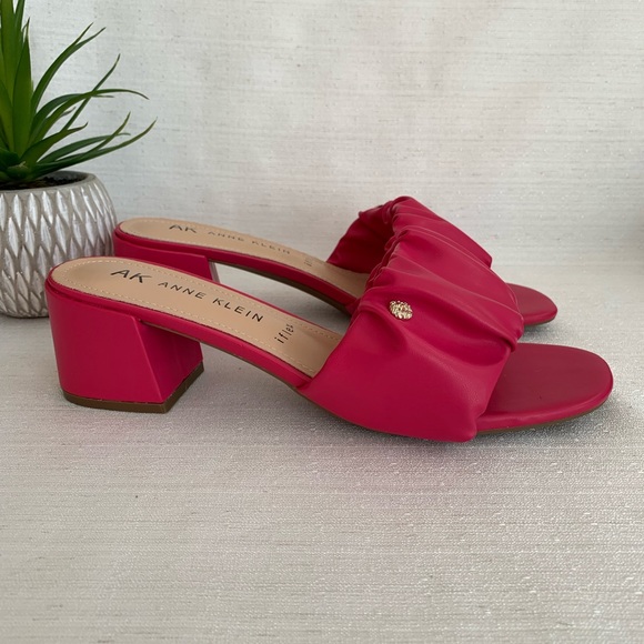NWOT Anne Klein Ladessa Hot Pink iflex Slide Sandals Woman’s 11 - Picture 5 of 12
